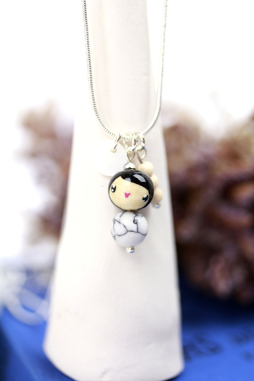 (image pour) Collier Hisaé Craie